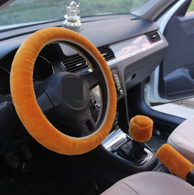 Winter Wool Plush Steering Wheel Cover