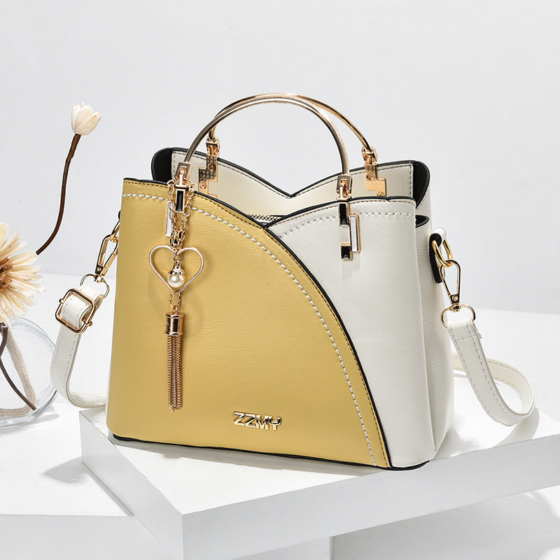 Color Block Love Tassel Crossbody Purse