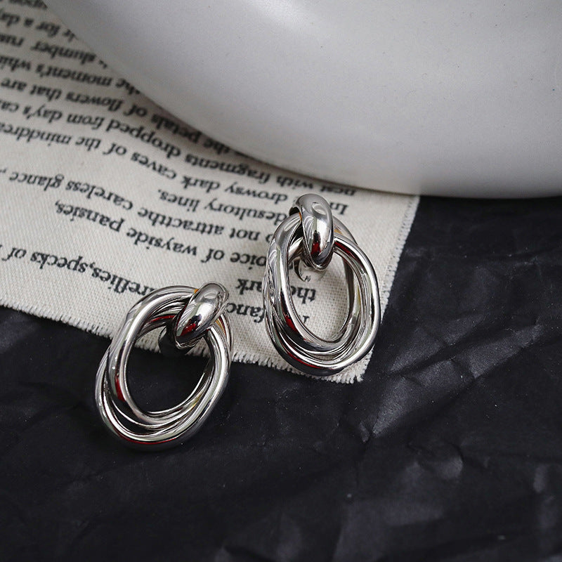Personality Tassel and Stud Earrings