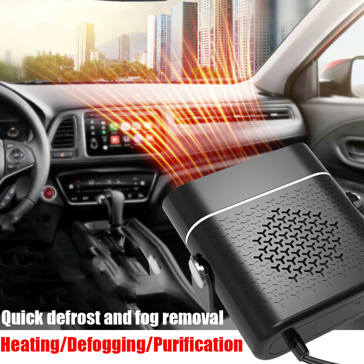 3 In 1 Mini Car Heater/Defogger/Defroster 