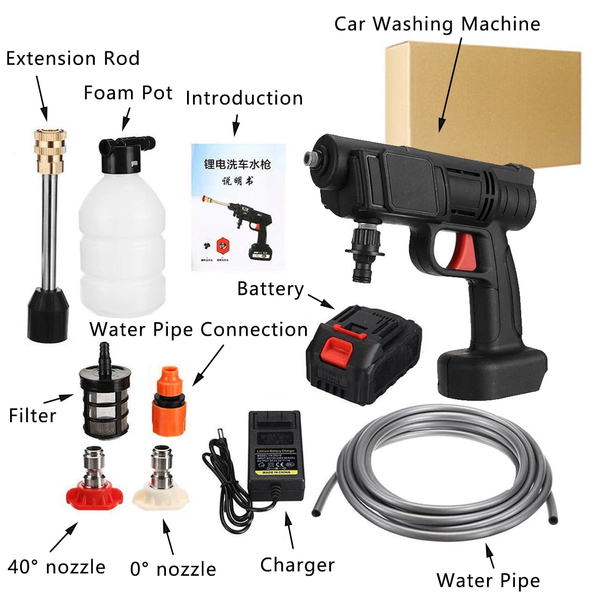 High Pressure Cordless Washer - Bazaare Mart