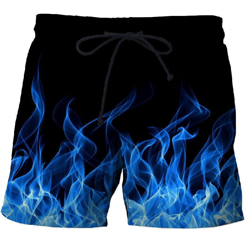 Men's Flaming Swimming Trunks