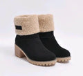 Suede Snow Boots Black CJ Droppshipping Ankle Boots