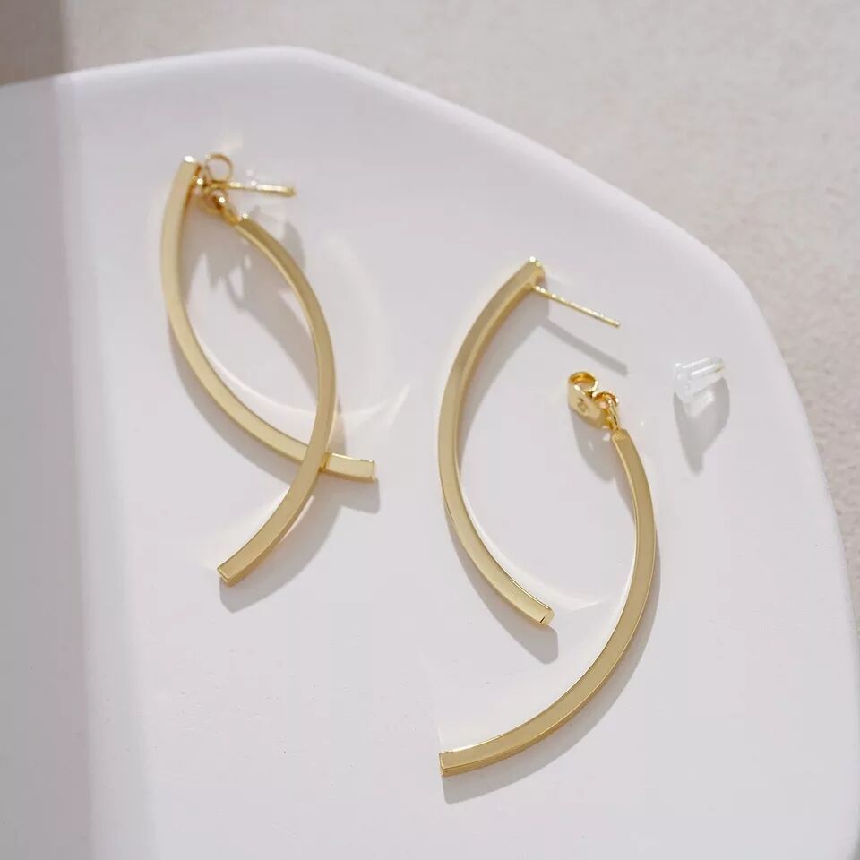 Gold Abstract Earrings