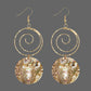 Abalone Swirl Dangle Earrings Bazaare Mart Abalone Swirl Dangle Earrings