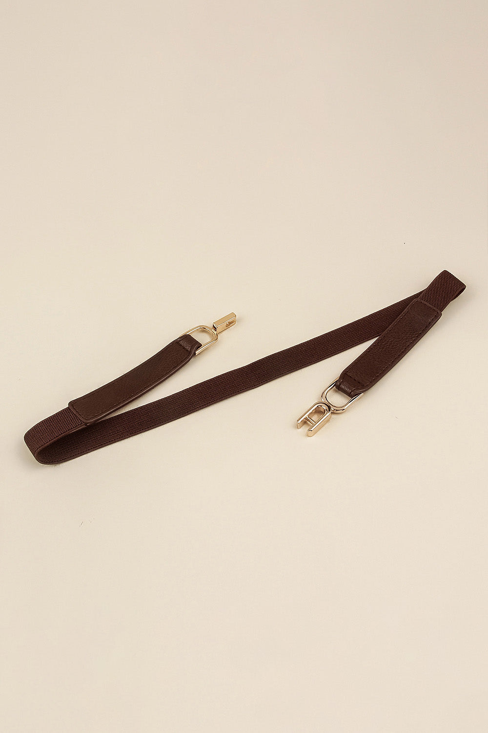 Gold Buckle Elastic Belt