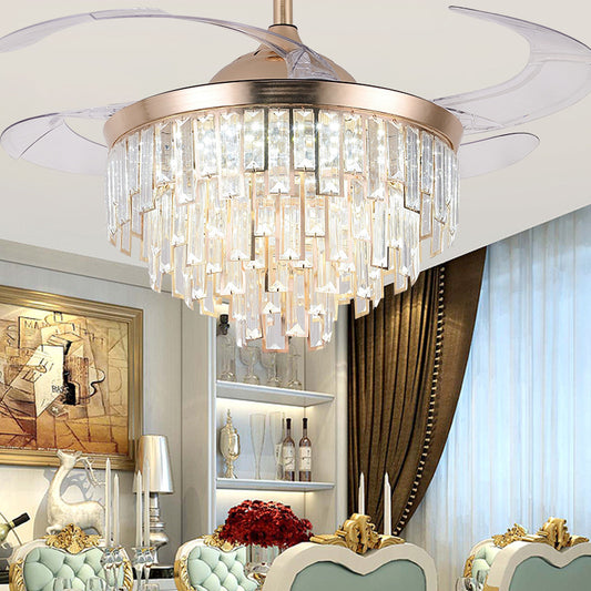 Dual frequency Chandelier Fan