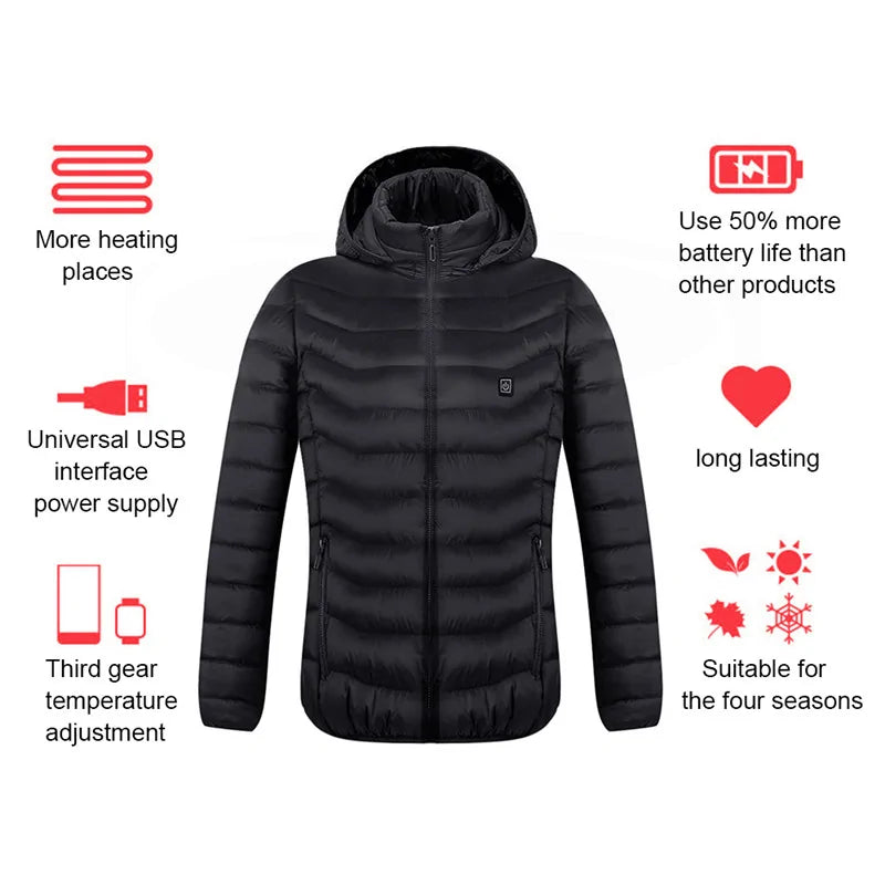 Men's Waterproof Winter Heated Jackets