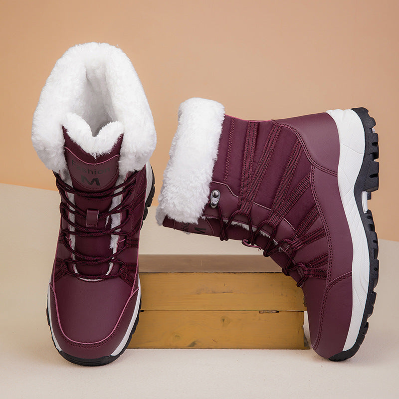 Winter Fleece-lined Non-slip Snow Boots