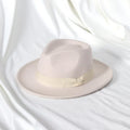 Classic Felt Fedora Hat Beige 58 To 60cm CJ Dropshipping Hat