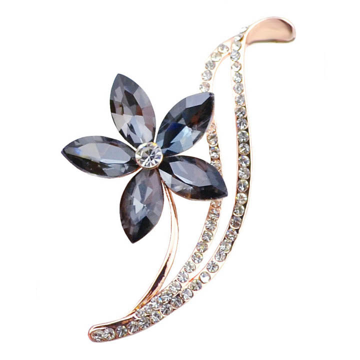 Crystal Lily Brooch