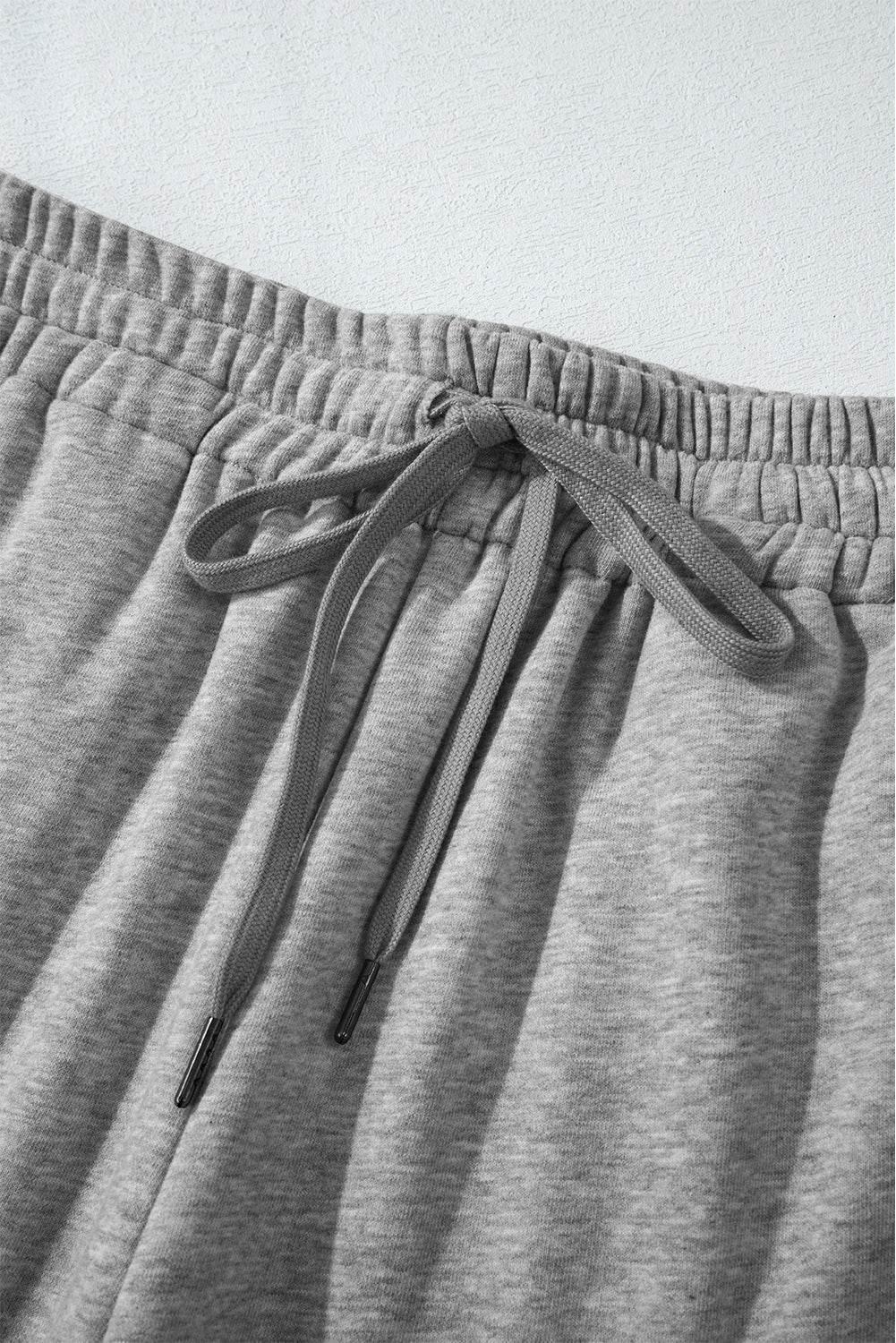 Light Grey Fleece Lined Drawstring Pants