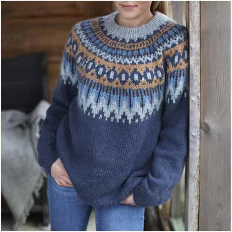 Women's Vintage Ski Sweater