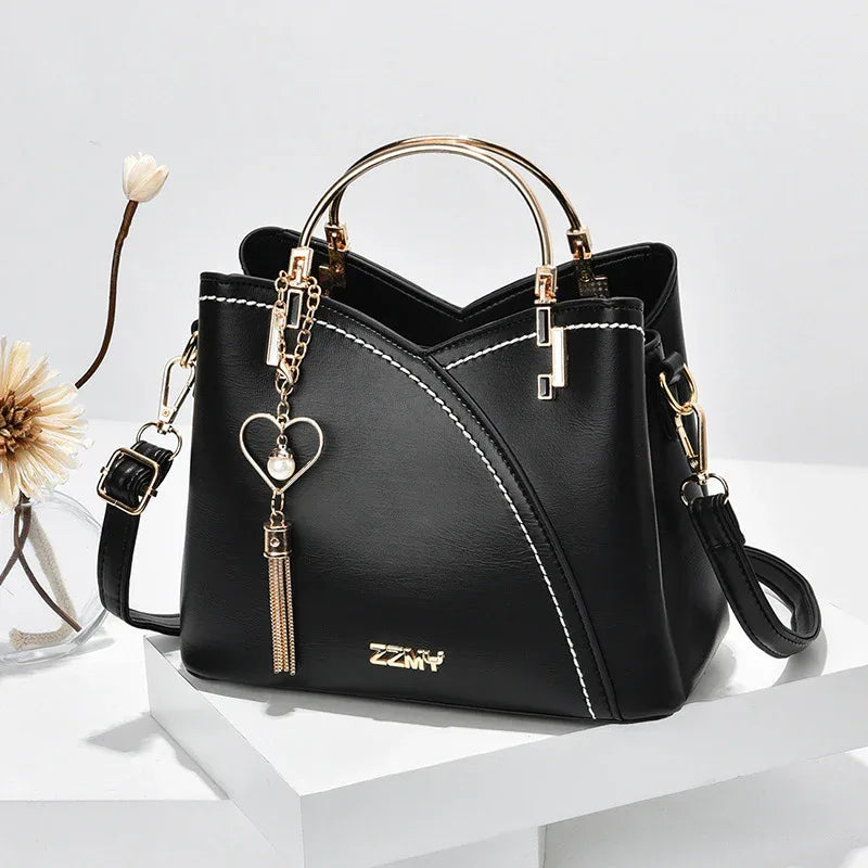 Color Block Love Tassel Crossbody Purse Black CJ Dropshipping Purse