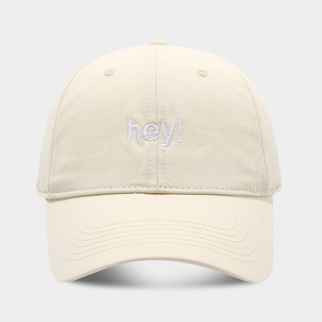 Hey Embroidered Baseball Cap