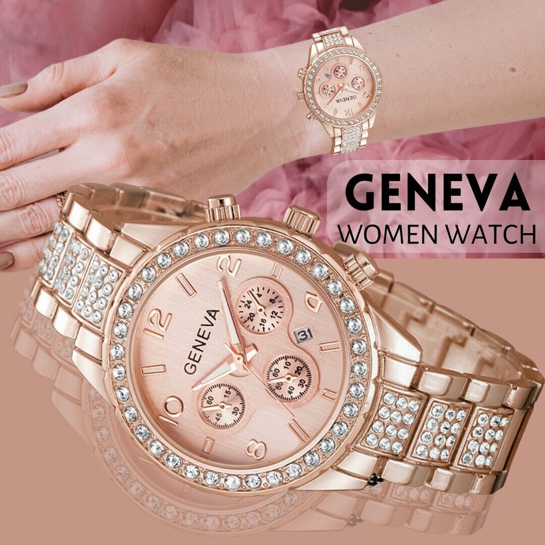 Women's Waterproof Rose Gold Wrist Watch