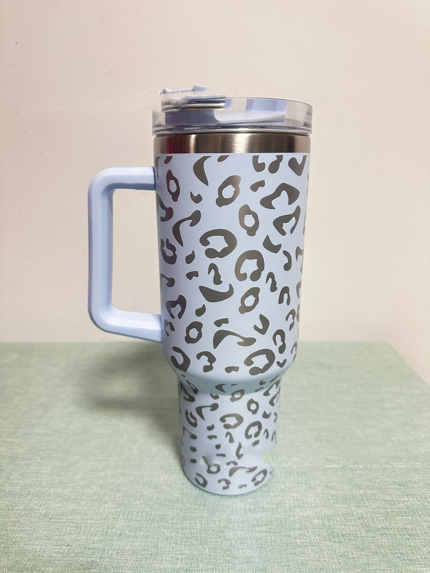 Insulated Stainless Steel 40oz Leopard Cup