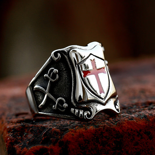 Stainless Steel Knight Ring