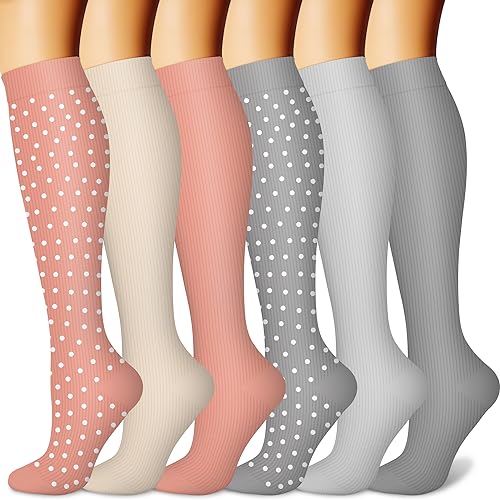 Knee High 6pk Compression Socks