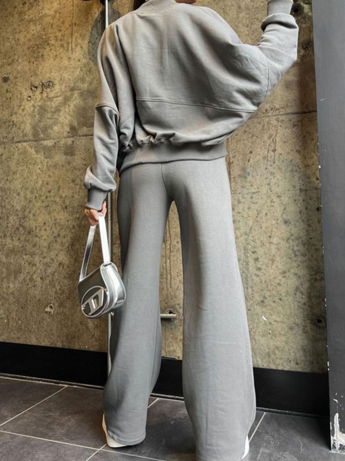 Baseball Zip Up Jacket and Drawstring Pants Set