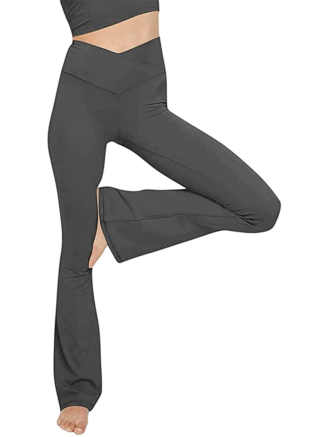 V-Waist Bootcut Long Slacks