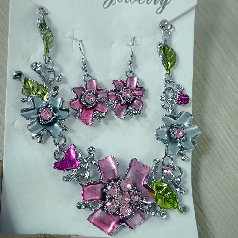 3pcs Vintage Floral Statement Jewelry