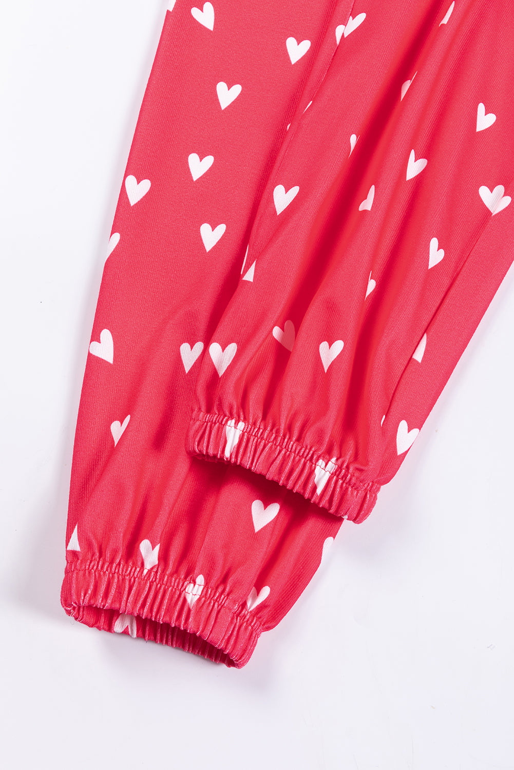 Red Heart Print PJ Set