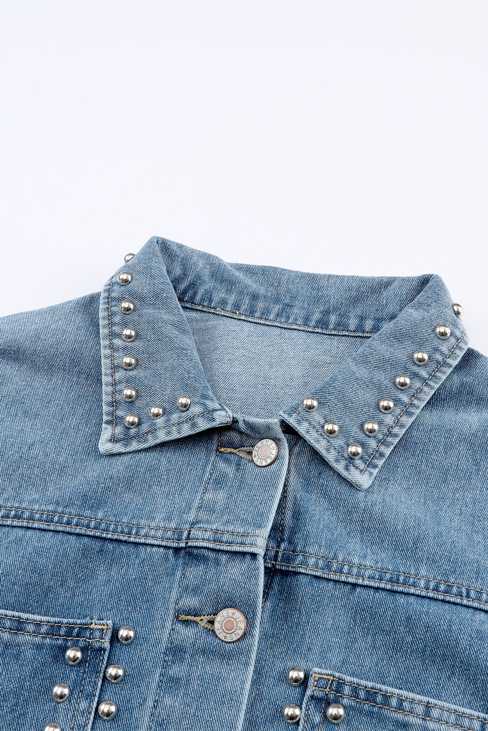 Rivet Studded Denim Jacket