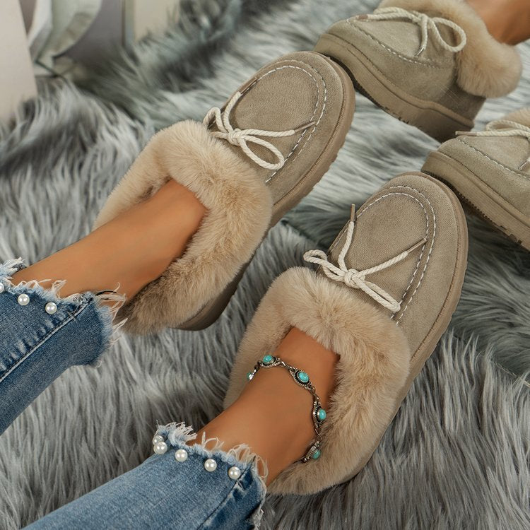 Fur Lined Suede Shoes