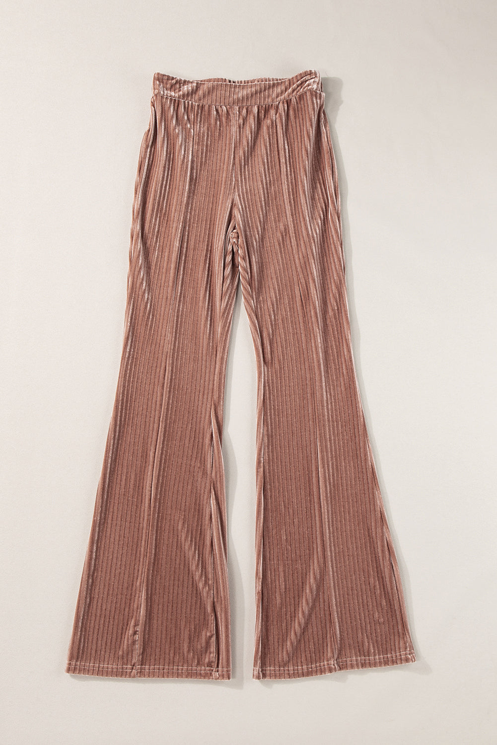 Black High Waist Flare Corduroy Pants