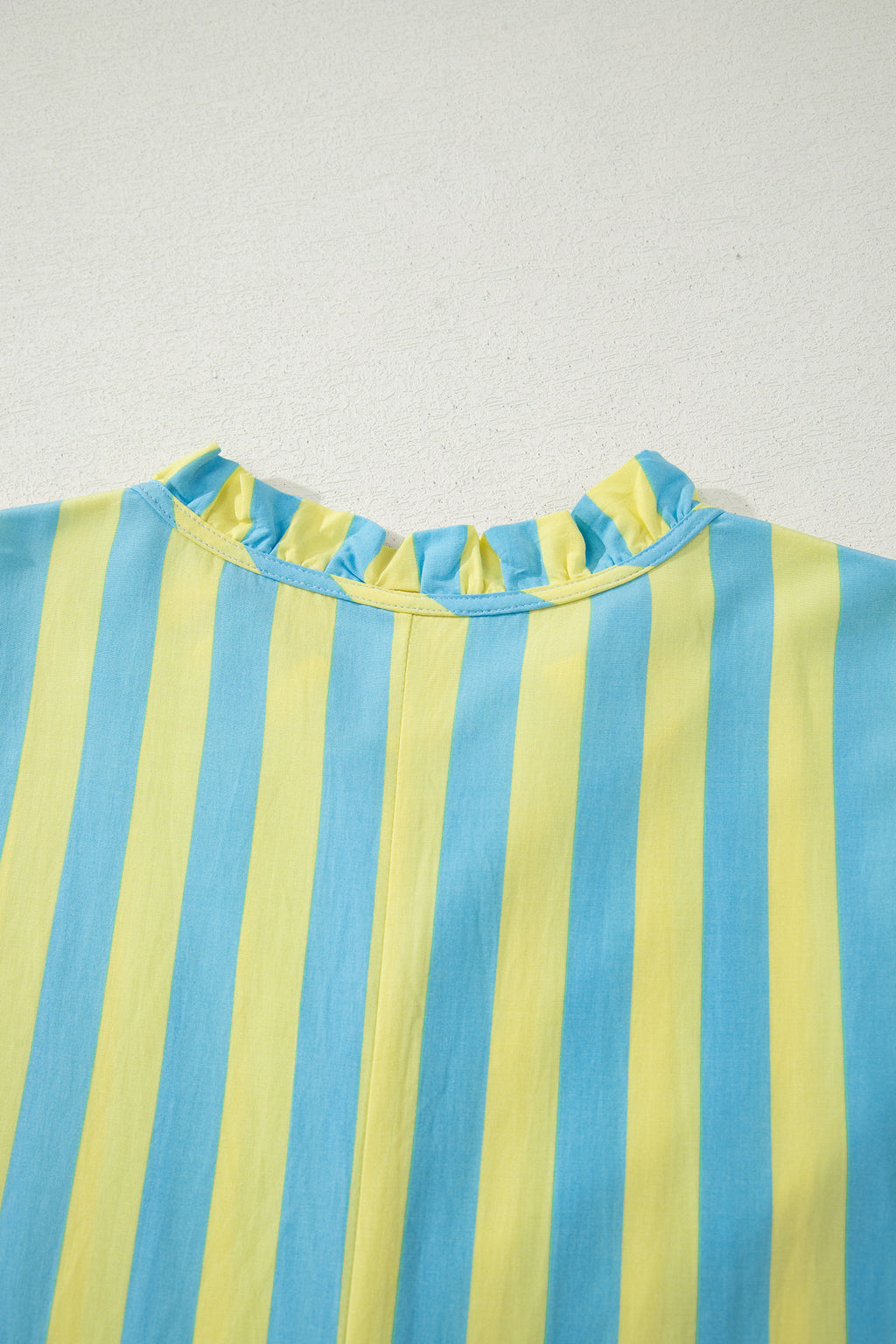 Striped Puff Sleeve Mini Dress – Half Button Loose Fit Summer Dress Dear-Lover Dropshipping Dresses/Mini Dresses