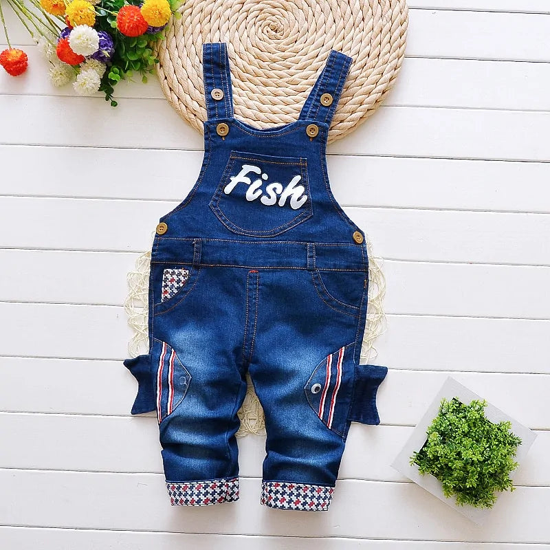 Toddler Boys' Denim Overalls