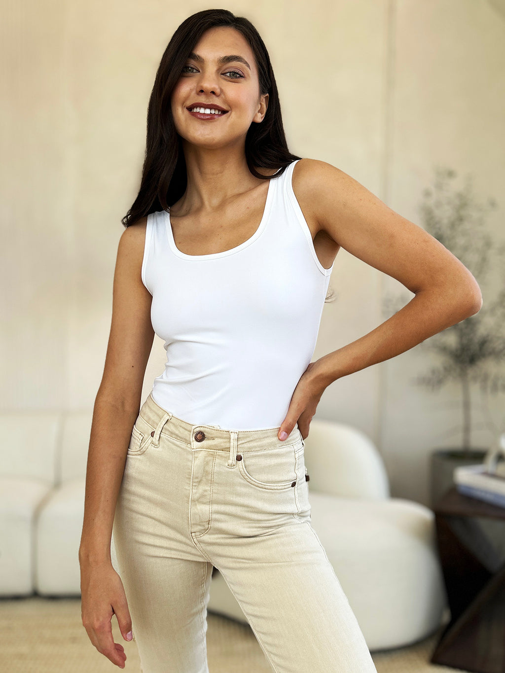 Basic Bae Plus Size Square Neck Bodysuit