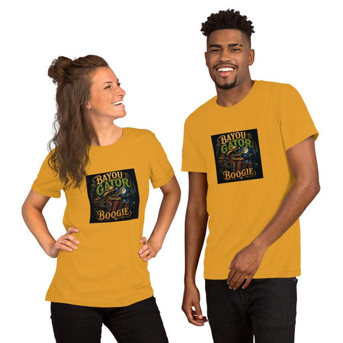Bayou Gator Boogie Unisex Graphic T-Shirt | Louisiana Zydeco Music Tee Bazaare Mart Graphic Tees