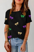Graphic Sequin T Shirts Dear-Lover Graphic Top