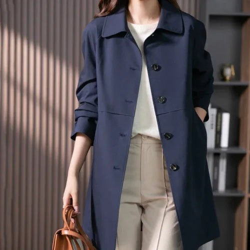 British Mid-length Trench Coat Bazaare Mart Top Coat