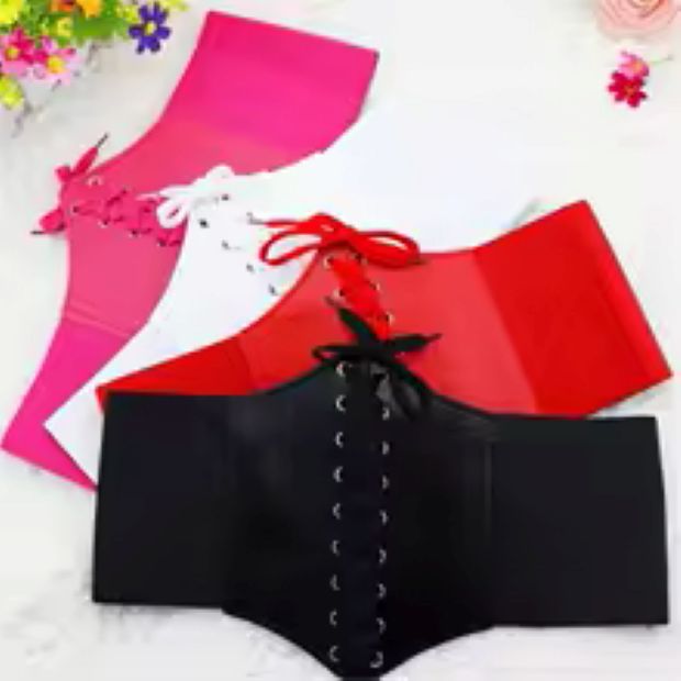 Slimming Vintage PU Leather Corset Bazaare Mart Wide PU Leather Corset Belt