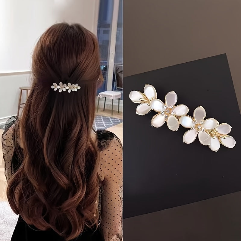 Elegant Floral Hair Barrette