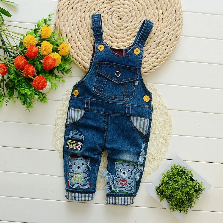 Toddler Boys' Denim Overalls