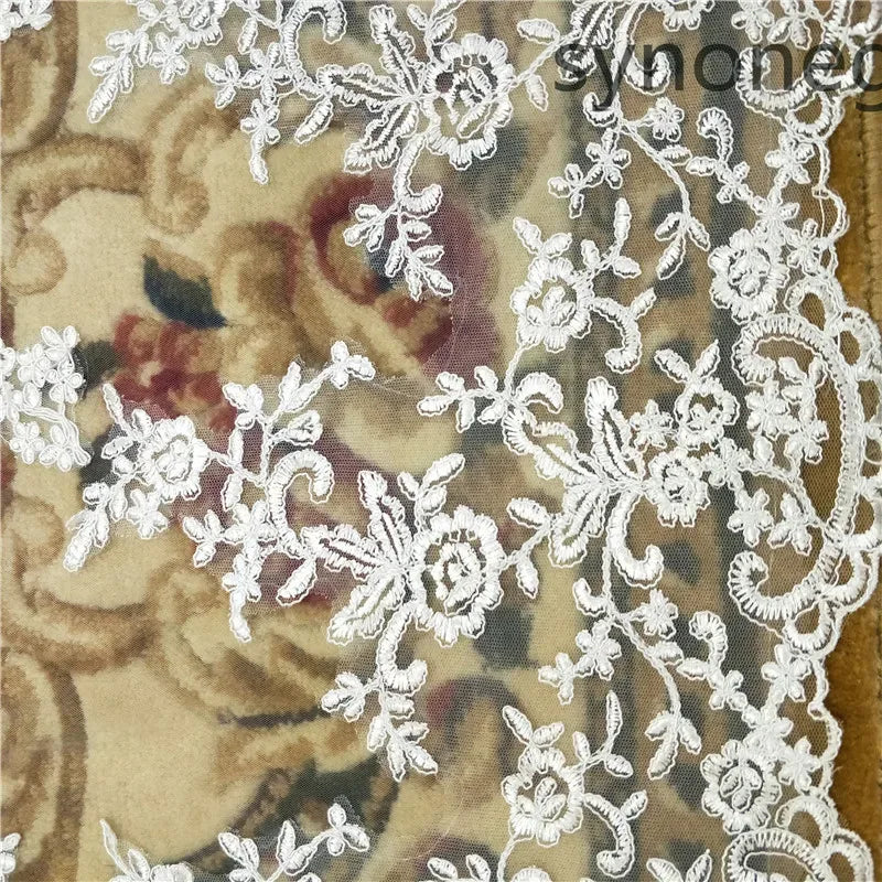 Lace Cathedral Length Bridal Veil Bazaare Mart Wedding Veil