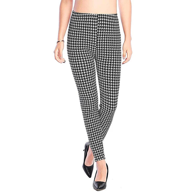 Women's Printed Leggings – Stretch Ankle-Length Fashion Leggings with Unique Pattern Designs Bazaare Mart Leggings