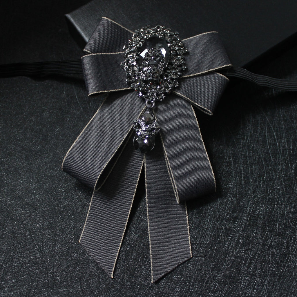 Rococo Handmade Ribbon Brooch Necktie Bazaare Mart Rococo Handmade Ribbon Brooch Necktie