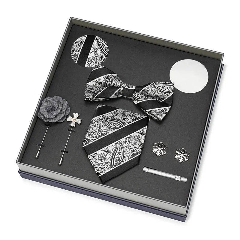 Color Coordinated Necktie 8pc. Boxed Set 6250 Bazaare Mart Men's Tie Set