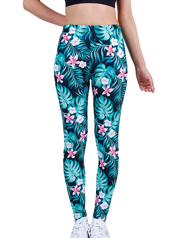 Women's Printed Leggings – Stretch Ankle-Length Fashion Leggings with Unique Pattern Designs Bazaare Mart Leggings