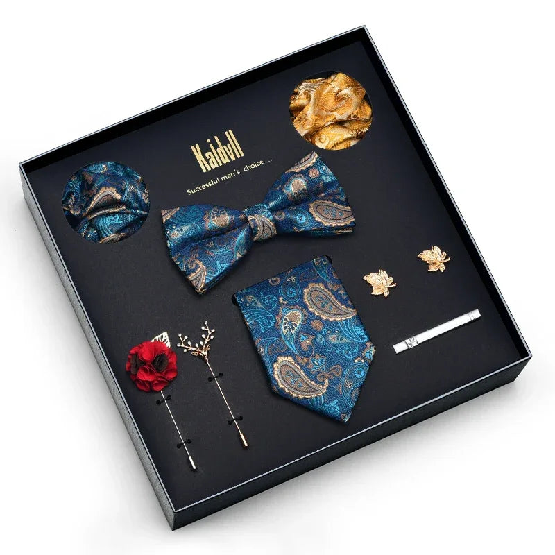 Color Coordinated Necktie 8pc. Boxed Set 6021 Bazaare Mart Men's Tie Set