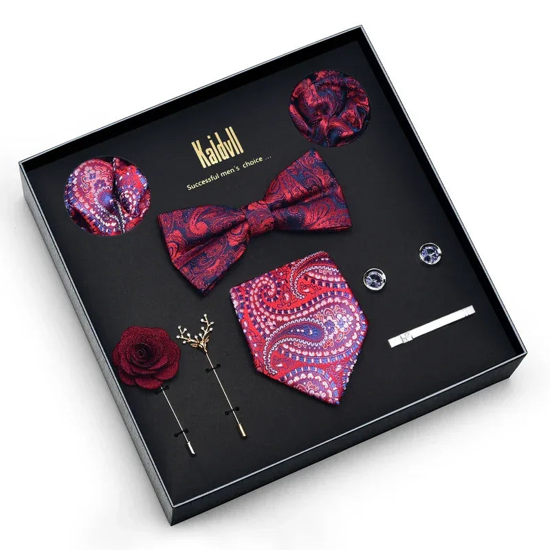 Color Coordinated Necktie 8pc. Boxed Set 6010 Bazaare Mart Men's Tie Set