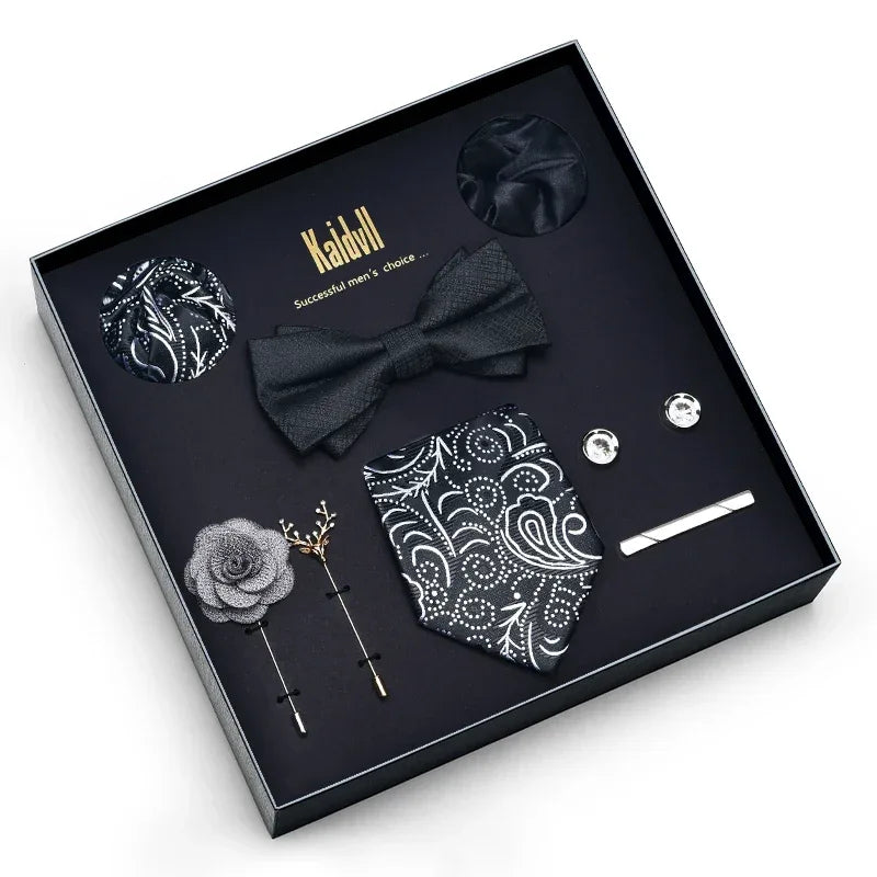 Color Coordinated Necktie 8pc. Boxed Set 6029 Bazaare Mart Men's Tie Set