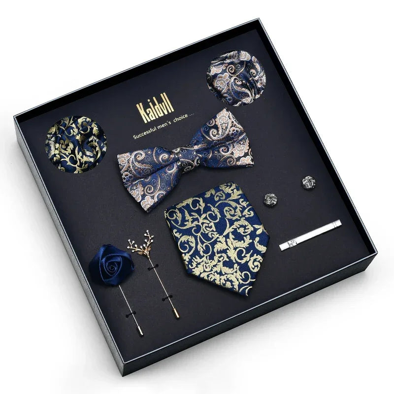 Color Coordinated Necktie 8pc. Boxed Set 6017 Bazaare Mart Men's Tie Set