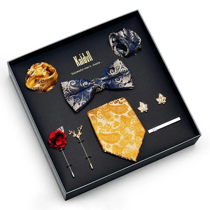 Color Coordinated Necktie 8pc. Boxed Set 6001 Bazaare Mart Men's Tie Set