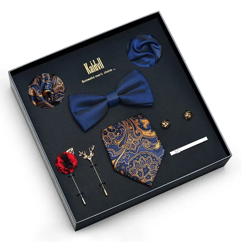 Color Coordinated Necktie 8pc. Boxed Set 6008 Bazaare Mart Men's Tie Set